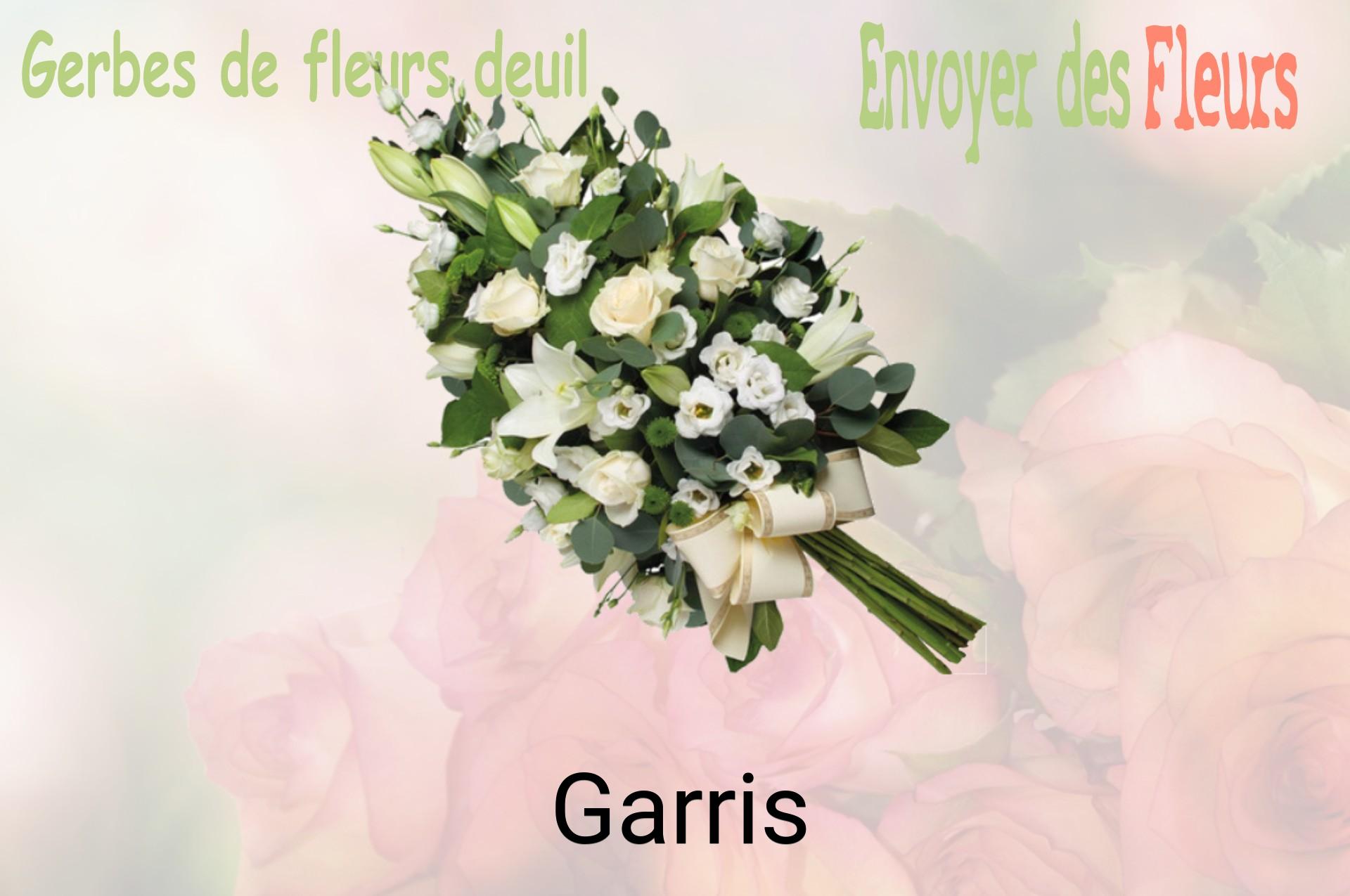 Gerbe de fleurs de deuil livrée à Garris